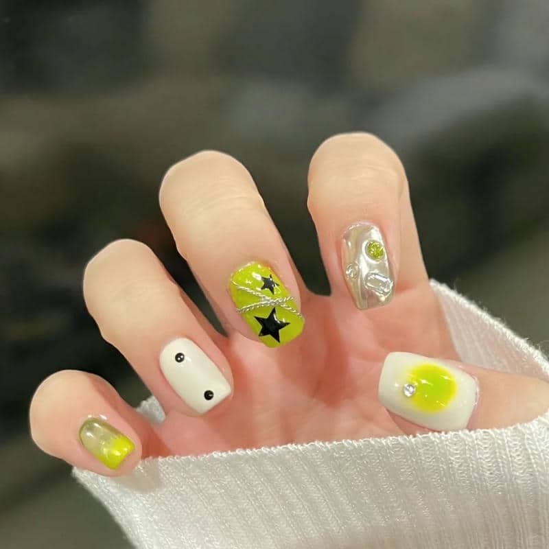 nail xanh lá (24)