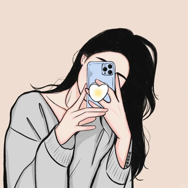 ảnh gái xinh che mặt bằng điện thoại (6)