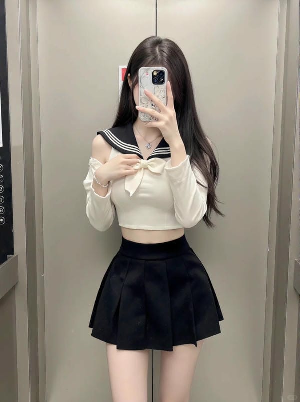 ảnh gái xinh mặc váy ngắn (23)