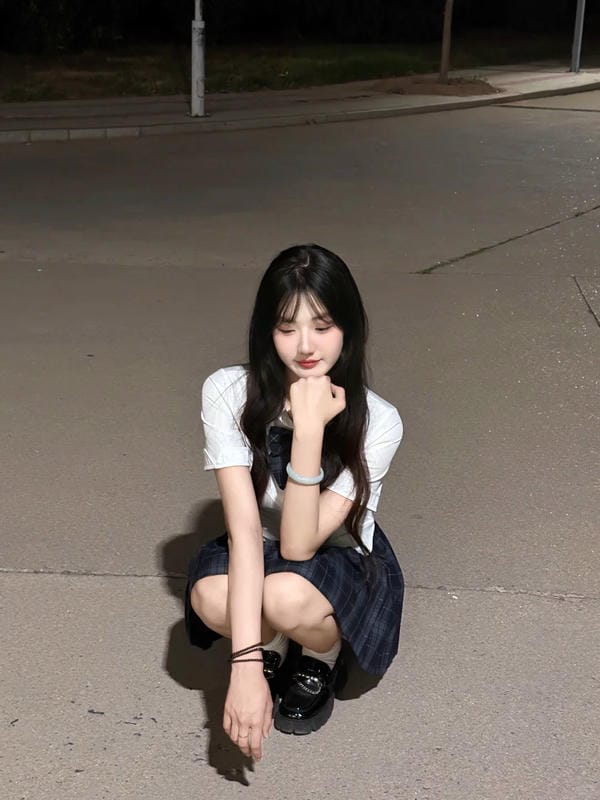 ảnh gái xinh trung quốc mặc váy ngắn