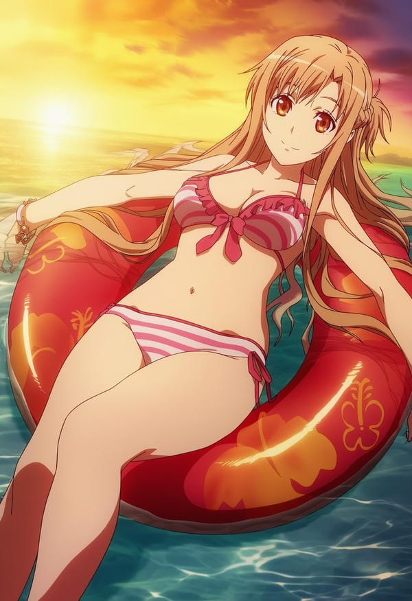 ảnh asuna mặc bikini