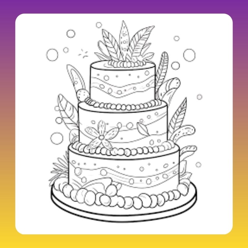 tô màu bánh sinh nhật​ (10)