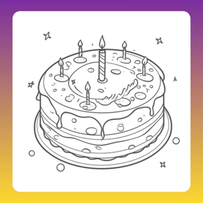 tô màu bánh sinh nhật​ (2)