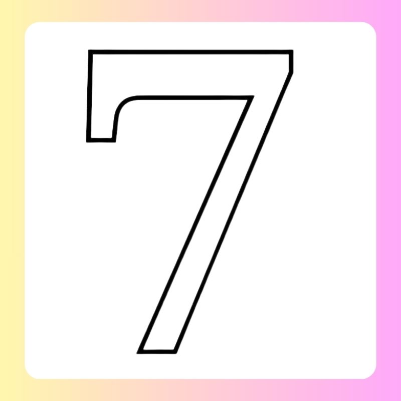 tô màu số 7 tô màu số 7