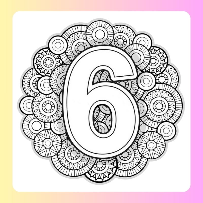 tranh tô màu số 6