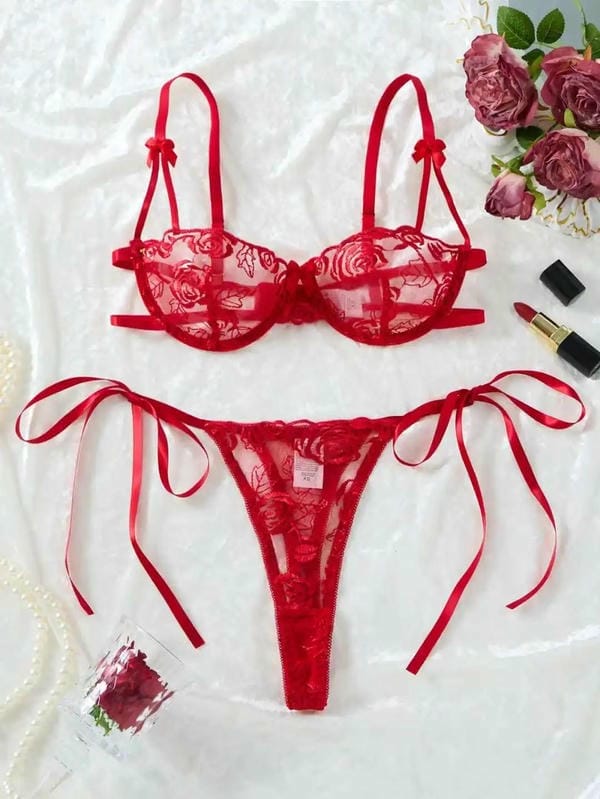 bikini lọt khe màu đỏ (15)
