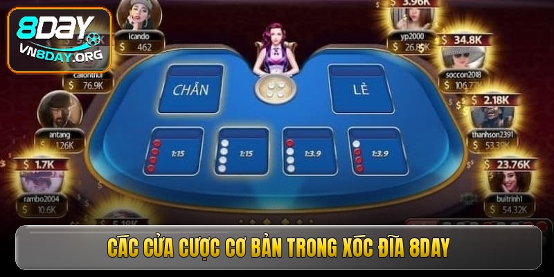cac cua cuoc co ban trong xoc dia 8day